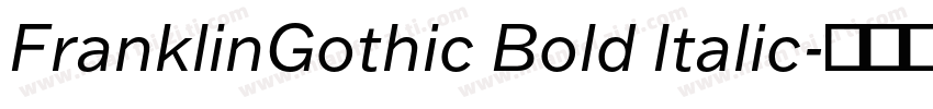 FranklinGothic Bold Italic字体转换